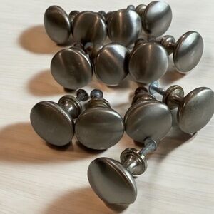 Silver Cabinet Knobs Set of 13 Drawer Knobs
